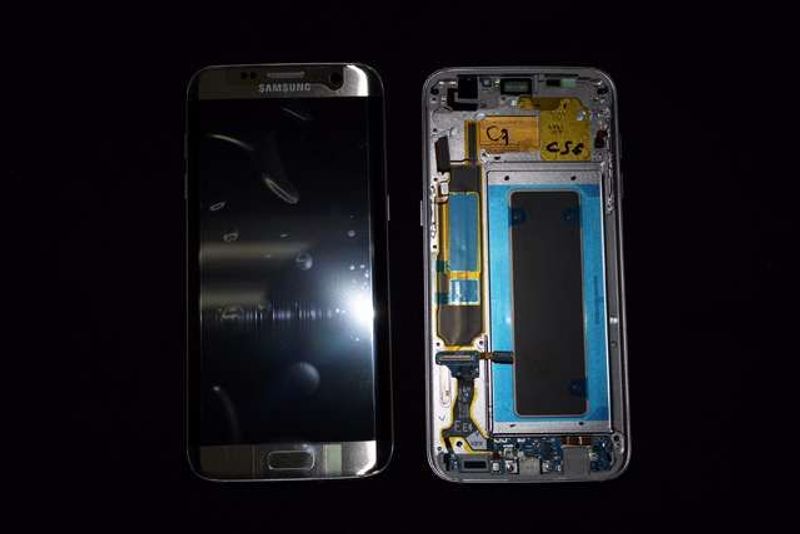 Pantalla Completa Samsung G935F Galaxy S7 EDGE Dorado