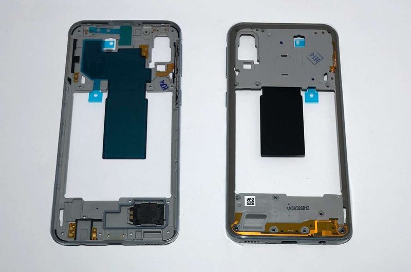 Carcasa Intermedia Chasis Samsung Galaxy A40 SM-A405F Blanco