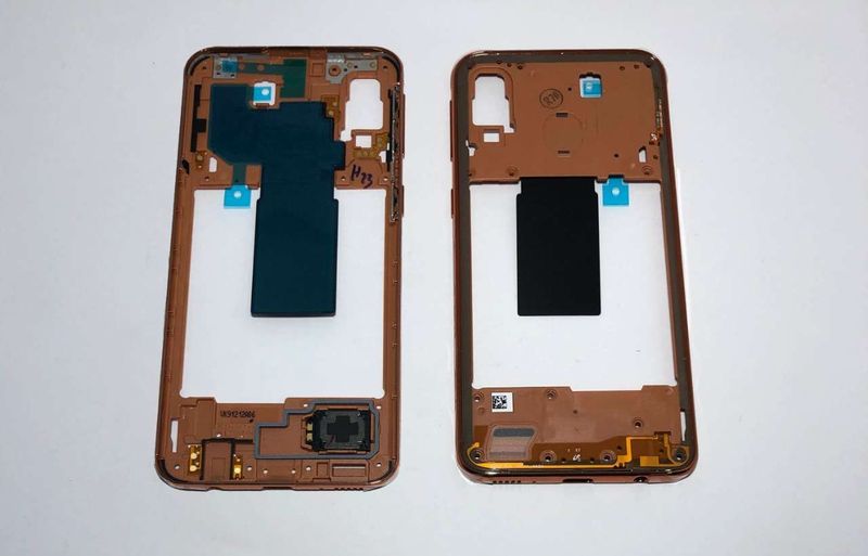 Carcasa Intermedia Chasis Samsung Galaxy A40 SM-A405F Naranja