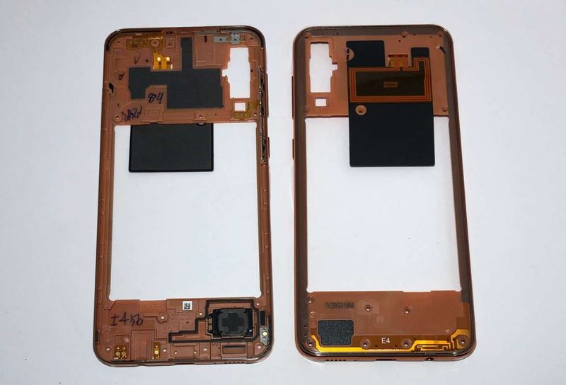 Carcasa Intermedia Chasis Samsung Galaxy A50 SM-A505F Naranja