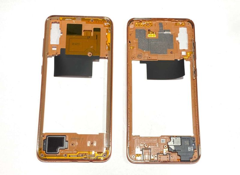 Carcasa Intermedia Chasis Samsung Galaxy A70 SM-A705F Coral (Naranja)