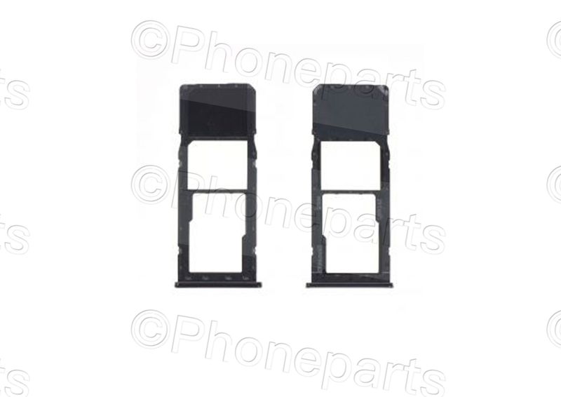 Bandeja Porta Nano Sim + Tarjeta Memoria MicroSD Samsung Galaxy A7 2018 A750 Negro