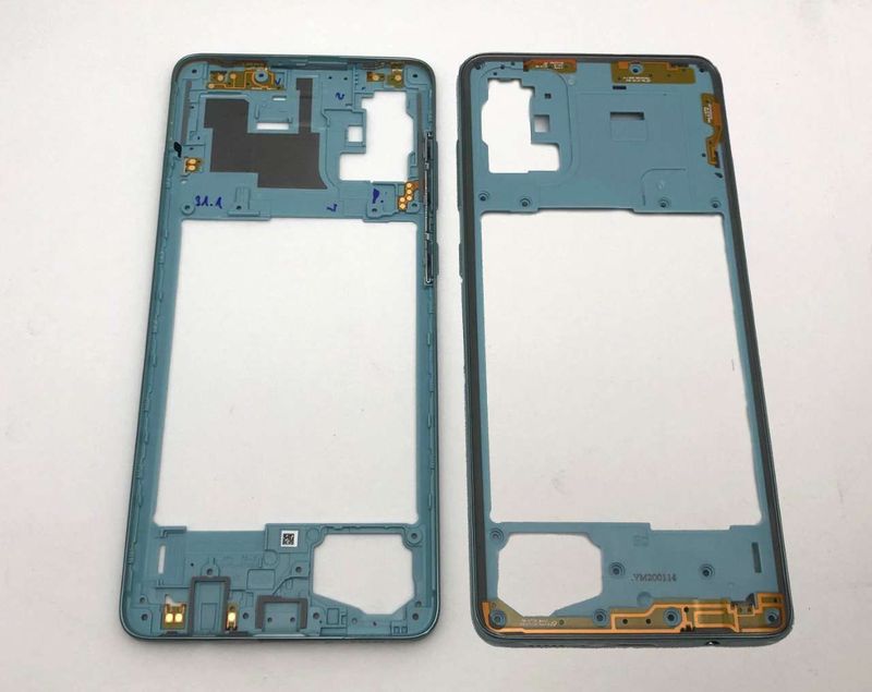 Carcasa Intermedia Chasis Samsung Galaxy A71 SM-A715F Azul