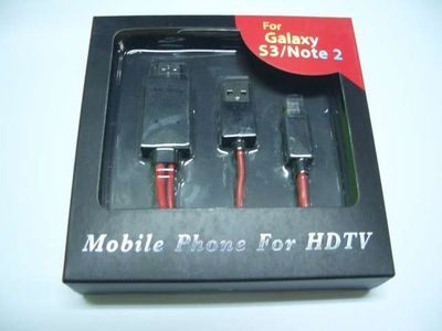 Cable HDMI Samsung I9300 Galaxy S3 I9505 S4, Note2 N7100