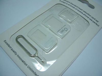 Juego KIT Adaptadores Sim, Micro SIM y Nano SIM