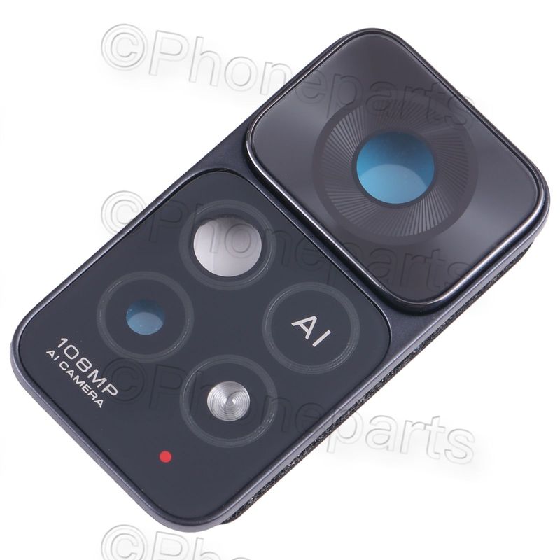 Lentes de Cámara con Marco Negro Xiaomi Redmi Note 11 Pro 5G