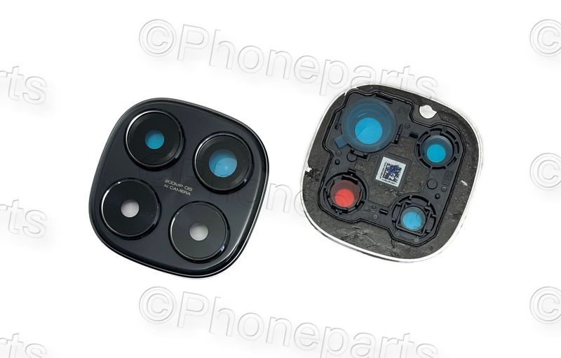 Lentes de Cámara con Marco Negro Xiaomi Redmi Note 14 Pro 4G