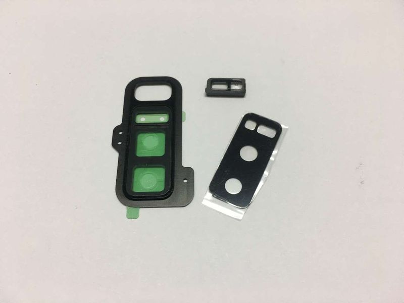 Lente Cámara con Embellecedor y Pegatina Doble Cara Samsung Galaxy Note8 N950 Negro
