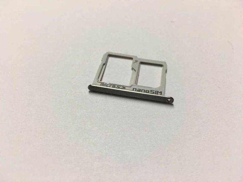 Bandeja SIM y MiroSD LG X Screen K500N Blanca (Plata)