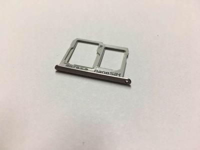 Bandeja SIM y MiroSD LG X Screen K500N Negro (Plata)