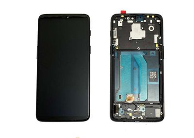 Pantalla Completa OnePlus6 Negro Espejo Con Marco Refurbished