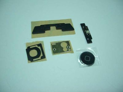 Placa con Botón Menu + Soporte Apple IPAD2 Negro