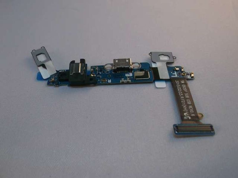 Flex Conector Carga Micro USB Samsung G920f Galaxy S6 con Micro Jack Audio Botón
