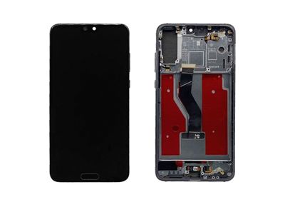 Pantalla Completa Negra Huawei P20 Pro con marco
