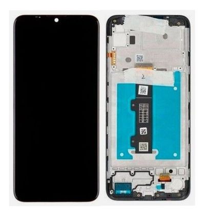 Pantalla Completa Negra Motorola Moto E20 con Marco
