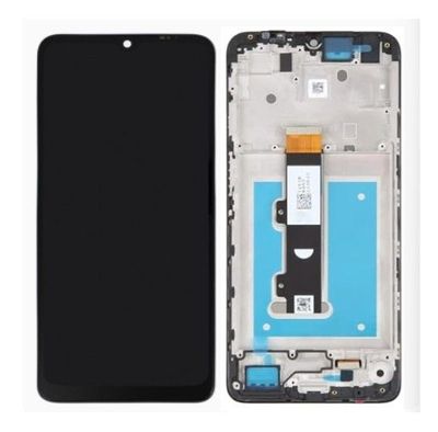 Pantalla Completa Negra Motorola Moto E22i con Marco