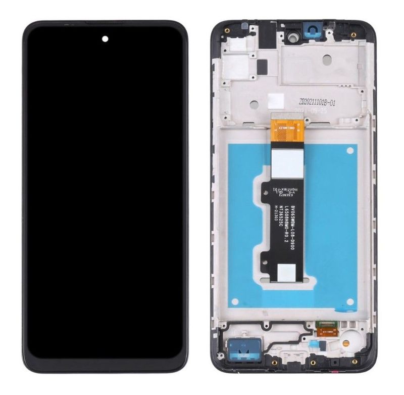 Pantalla Completa Negra Motorola Moto E40 con Marco