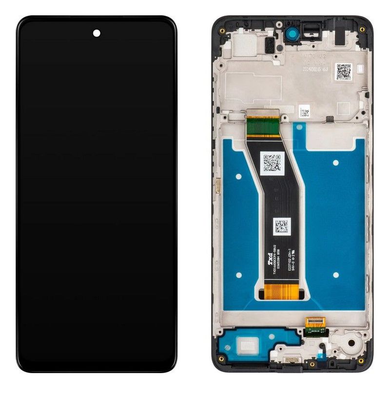 Pantalla Completa Negra Motorola Moto G04, G04S con Marco