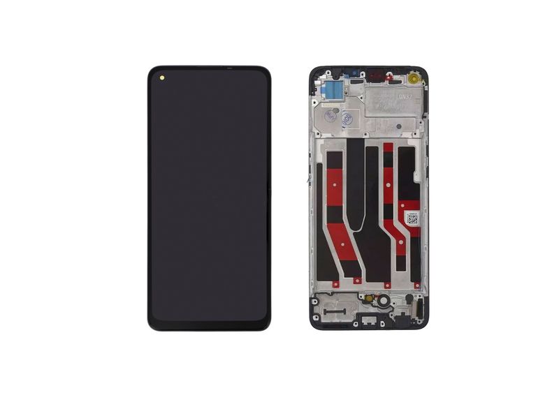 Pantalla Completa Negra OLED Oppo Reno 7 4G con Marco