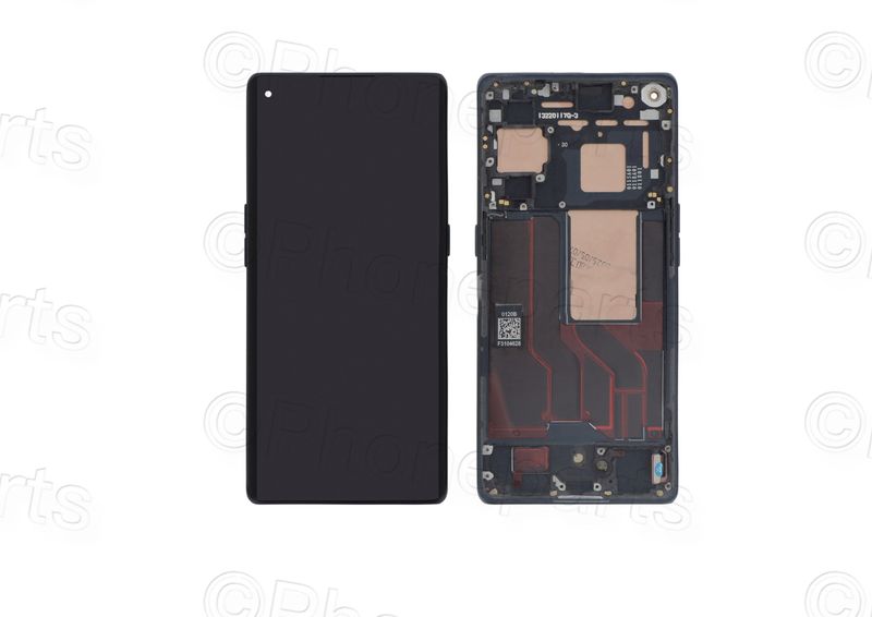 Pantalla Completa Negra Oppo Find X3 Neo con marco