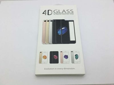 Protector Cristal Templado 4D Apple Iphone7+ Plus Iphone 8+ Plus Negro