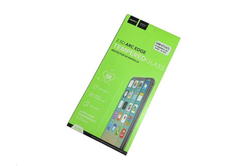 Protector Cristal Templado con Borde Negro Samsung Galaxy A71 A715F