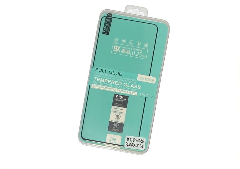 Protector Cristal Templado con Borde Negro Xiaomi Mi11 Lite 4G / 5G