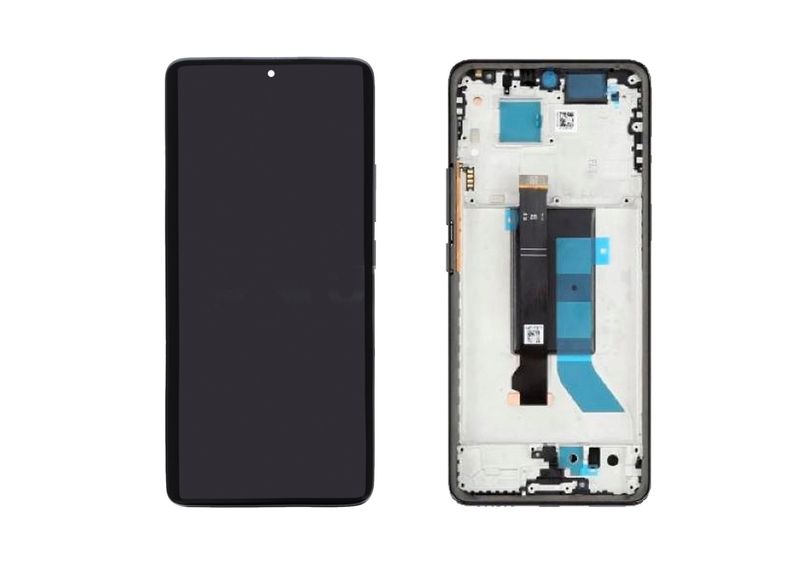 Pantalla Compatible Negra Xiaomi Redmi Note 14 Pro 5G con Marco