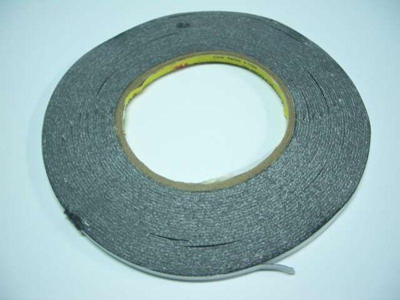 Rollo Cinta 3M Doble Cara 5mm Negra