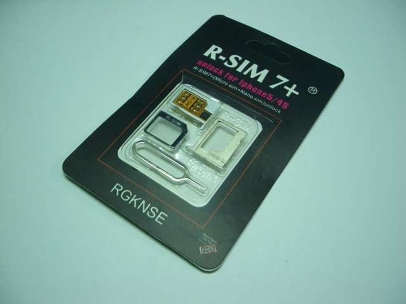 Tarjeta R-SIM 7+ Plus para Apple Liberar iPhone 4S y iPhone5 Blanco 6.1.4 Inclui