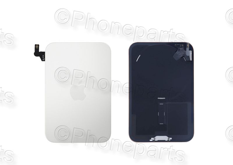 Tapa Cristal Trasero Plata Apple iPhone 17 Pro con MagSave Carga Inalámbrica. SWAP Grado A
