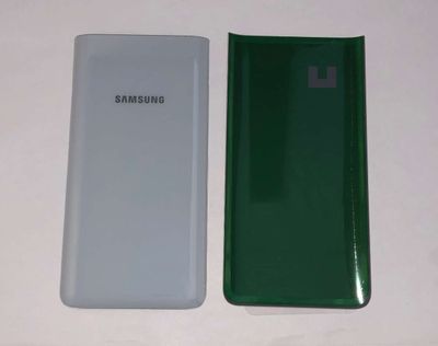 Tapa Batería Compatible Samsung Galaxy A80 A805 Blanco Plata