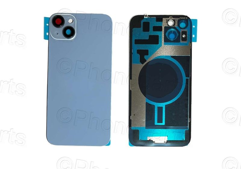 Carcasa Trasera Tapa Batería Apple iPhone14 PLUS con Lente de Cámara Azul