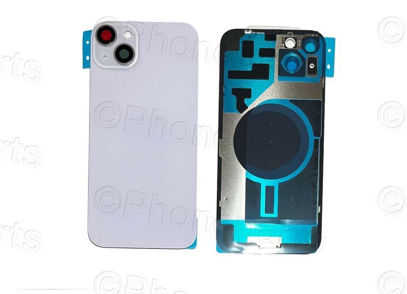 Carcasa Trasera Tapa Batería Apple iPhone14 PLUS con Lente de Cámara Lila
