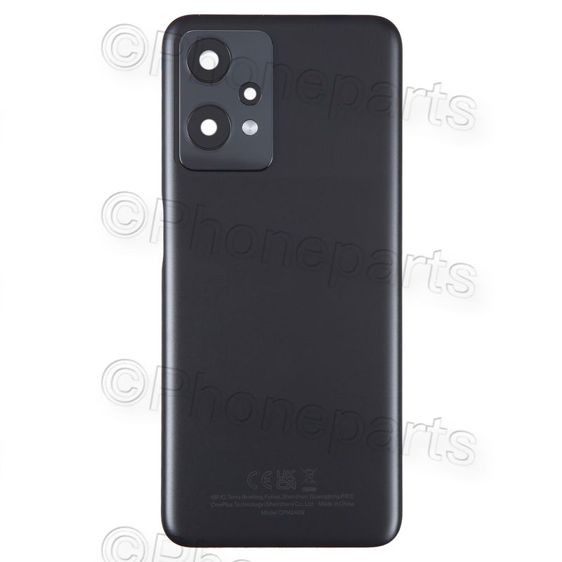 Tapa Batería Negra con Lente Cámara Oneplus Nord CE 2 Lite 5G