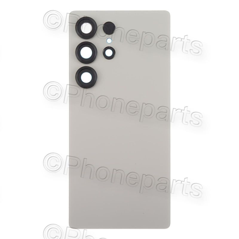 Tapa Batería Plata con Lente Cámara Samsung Galaxy S25 Ultra