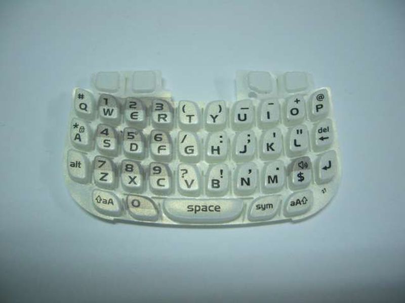 Teclado QWERTY BlackBerry 8520 Blanco