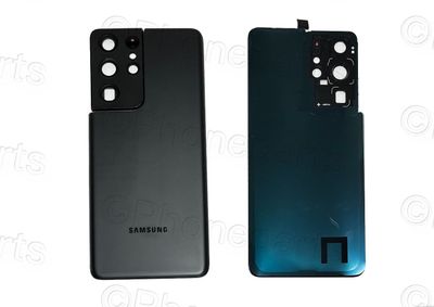Tapa Batería Compatible con Lente de Cámara Samsung Galaxy S21 Ultra G998B Negro