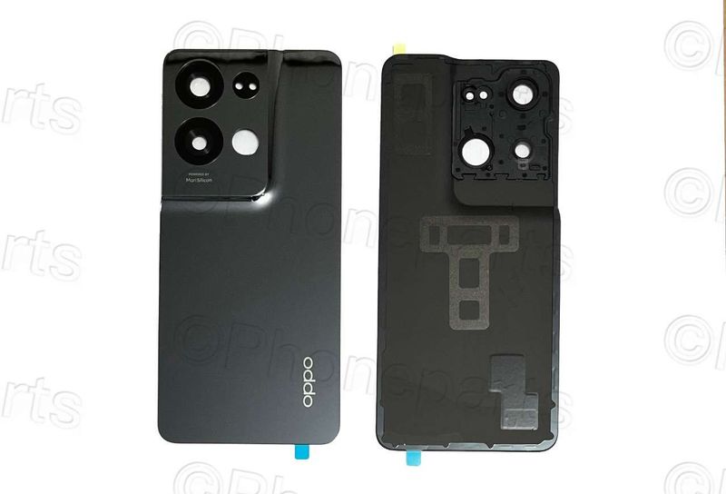 Tapa Batería Compatible con Lente de Cámara Oppo Reno8 PRO 5G Negro