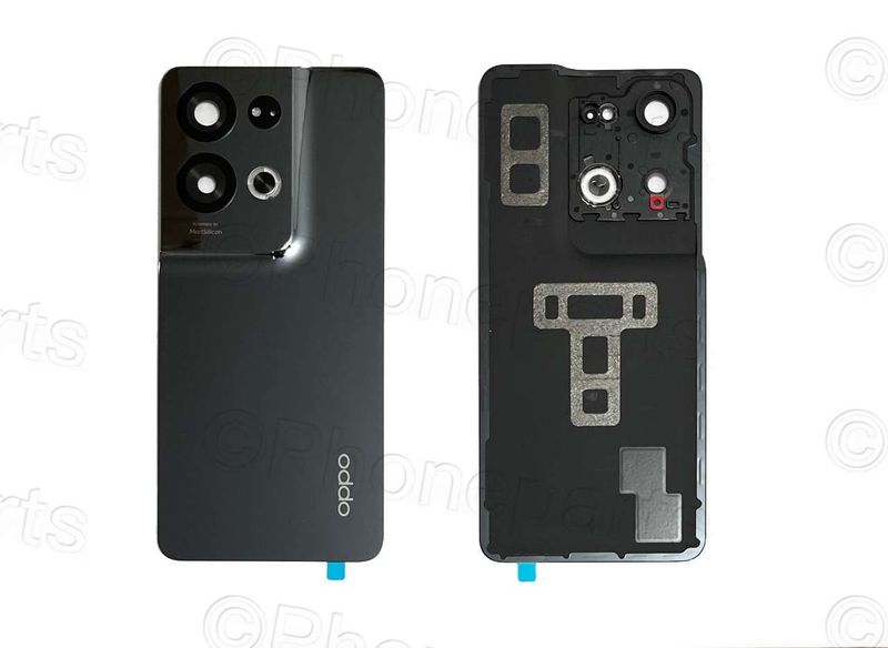 Tapa Batería Compatible con Lente de Cámara Oppo Reno8 PRO PLUS 5G Negro