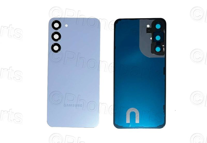 Tapa Batería Compatible con Lente de Cámara Samsung Galaxy S23 PLUS SM-S916B Azul