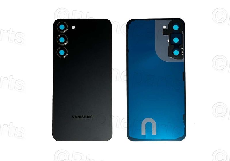 Tapa Batería Compatible con Lente de Cámara Samsung Galaxy S23 PLUS SM-S916B Negro