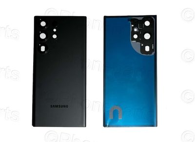 Tapa Batería Compatible con Lente de Cámara Samsung Galaxy S23 ULTRA SM-S918B Negro