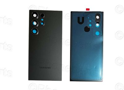 Tapa Batería Compatible con Lente de Cámara Samsung Galaxy S24 Ultra SM-S928B Negro