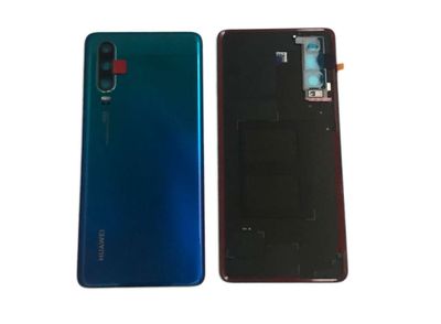 Tapa Batería con Lente de Cámara y Flash Huawei P30 Azul Aurora