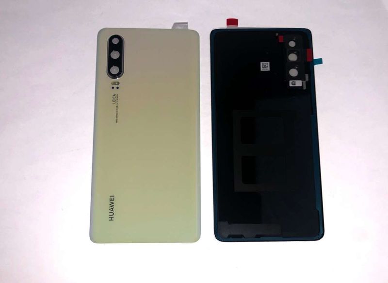 Tapa Batería con Lente de Cámara y Flash Huawei P30 Blanco