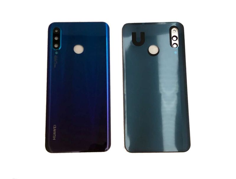 Tapa Batería con Lente de Cámara Huawei P30 Lite Azul IMPORTANTE: 24mpx