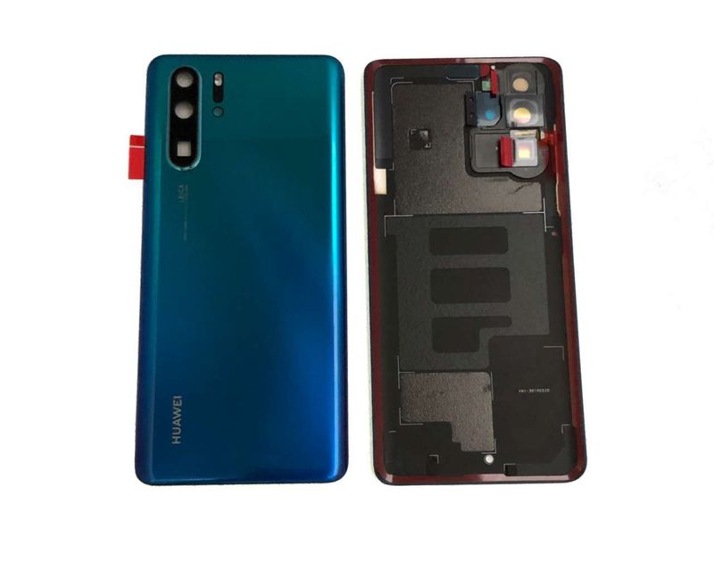 Tapa Batería con Lente de Cámara y Flash Huawei P30 PRO Azul Aurora