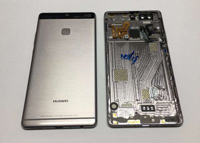 Carcasa Trasera Tapa Batería Chasis Huawei P9 Plus P9+ Gris Oscuro