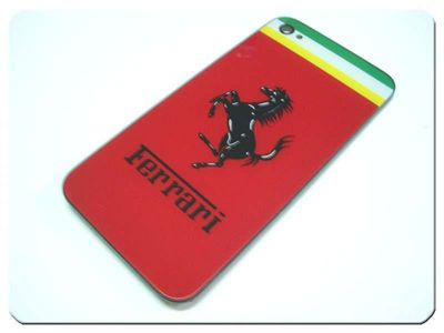 Tapa Batería Apple Phone 4G Ferrari Roja